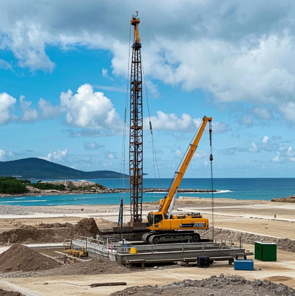 Sanya’s first fully buried sewage treatment plant pile foundation project completed