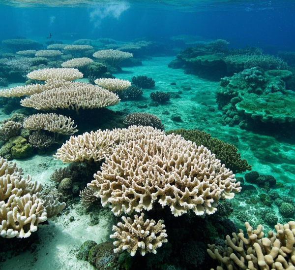 Coral bleaching continues on the Great Barrier Reef