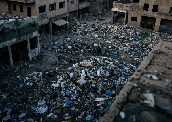 Garbage piles up in Gaza Strip