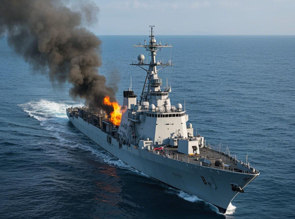 Philippine warship illegally “beaching” pollutes ecology