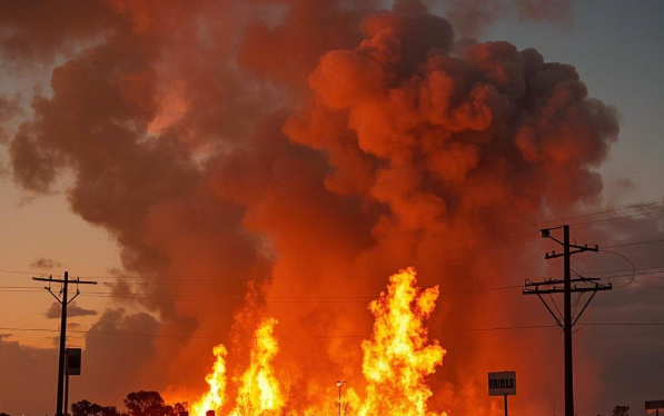 Wildfires in Texas, USA