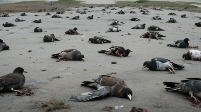 Bizarre Bird Deaths in California, USA