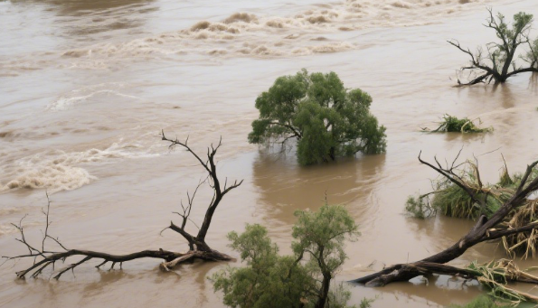 Beneath the Floods: Environmental Cracks Torn by Extreme Rainfall