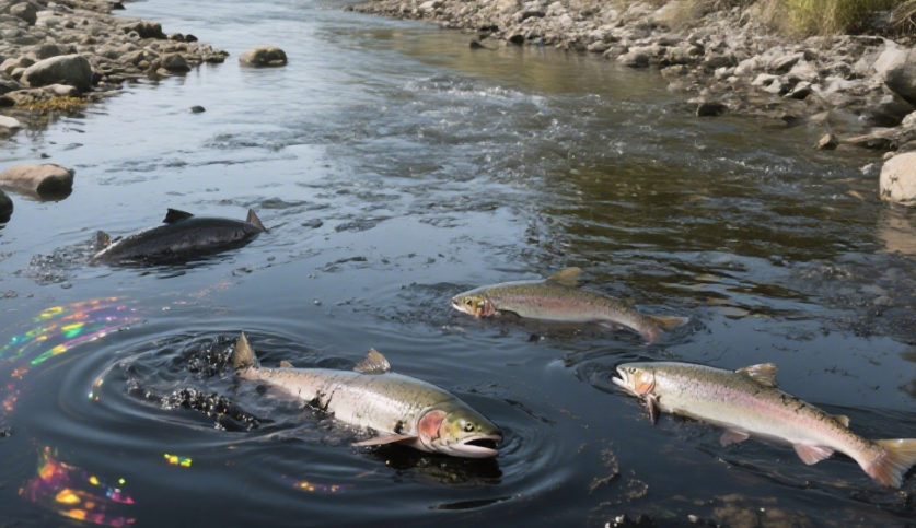 Fuel Spill Threatens Salmon Habitat in Washington State, U.S.
