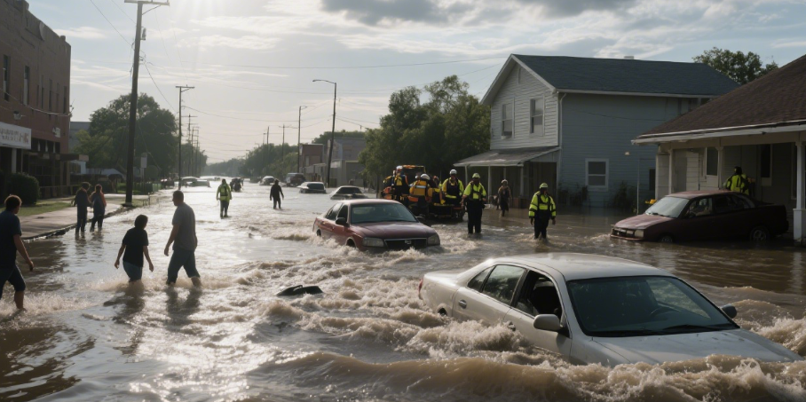 The 100-year floods in Texas: extreme weather and failed warnings caused a human catastrophe.