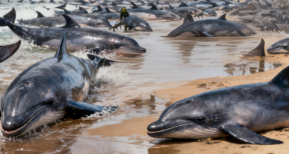 Mass Whale Stranding Occurs Again in Tasmania, Australia