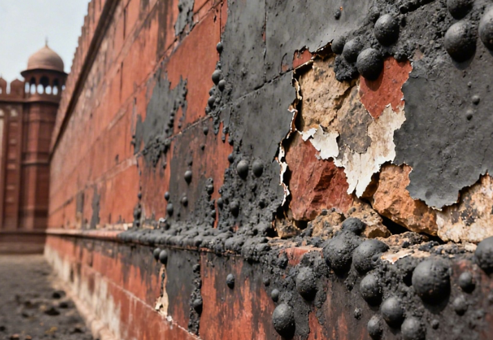 Air Pollution Eroding India’s Red Fort
