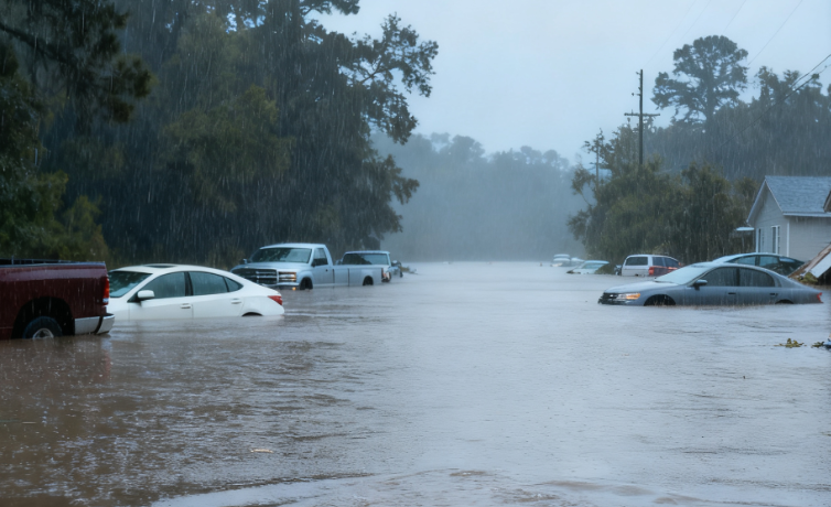 Heavy Rain and Flooding in Southern U.S. and Argentina