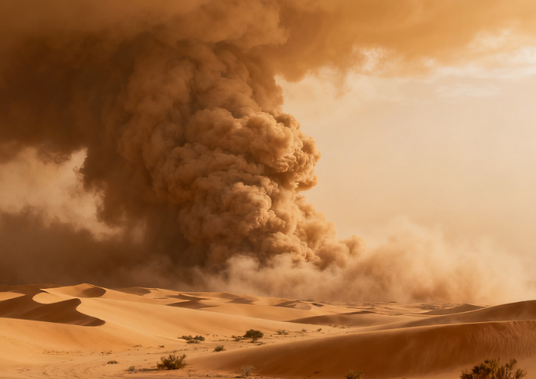 Sahara Dust Storm Sweeps Across Mediterranean to Europe