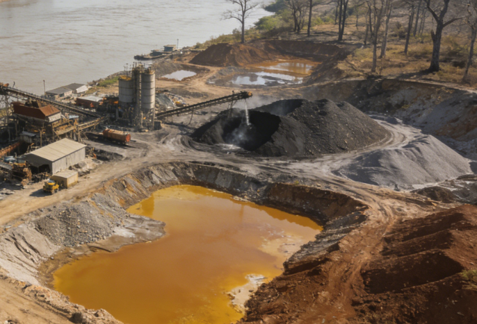 Illegal Mining Sites Surge in Laos, Causing Transboundary Pollution in Mekong River Tributaries