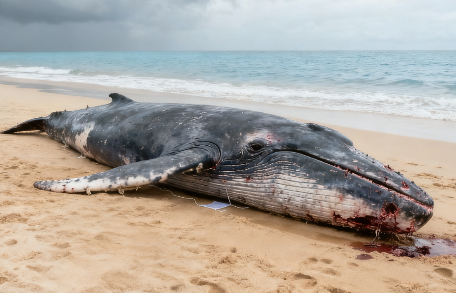 Dead Endangered Bryde’s Whale Found on Thai Beach