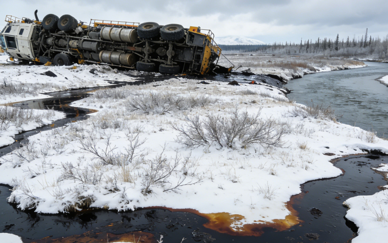 Diesel and Hydraulic Fluid Spill in the United States