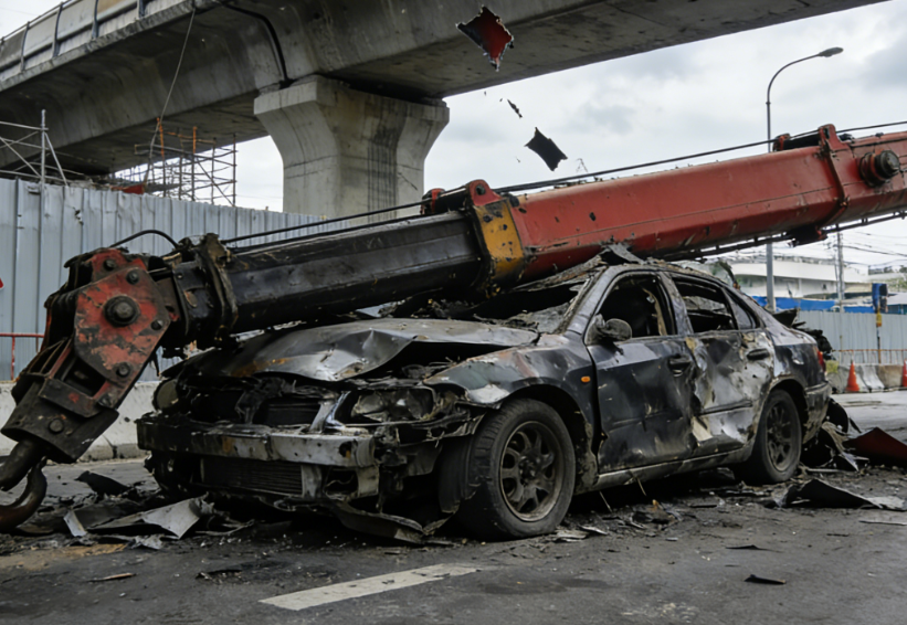 Two Crane Collapses in Thailand Claim 34 Lives