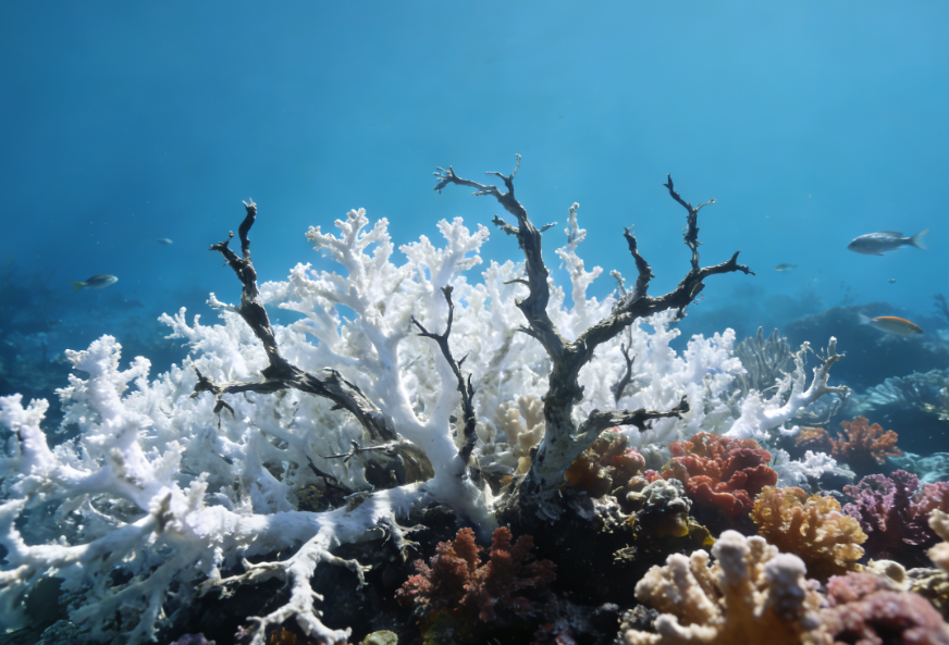 84% of the world’s coral reefs bleached