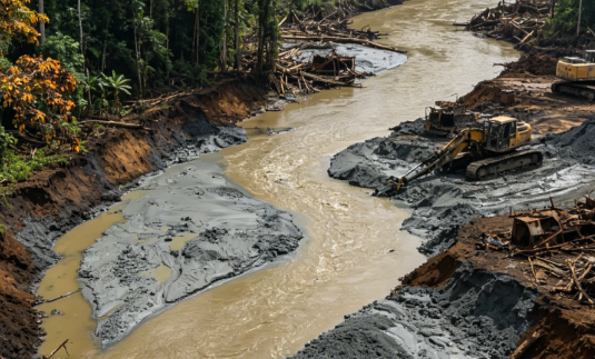 Cross-border Mining Causes Heavy Metal Pollution in the Rainforest
