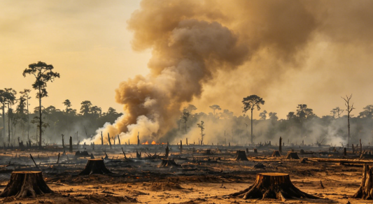 Deforestation and Drought-Related Fire Risks Rise Across the Amazon