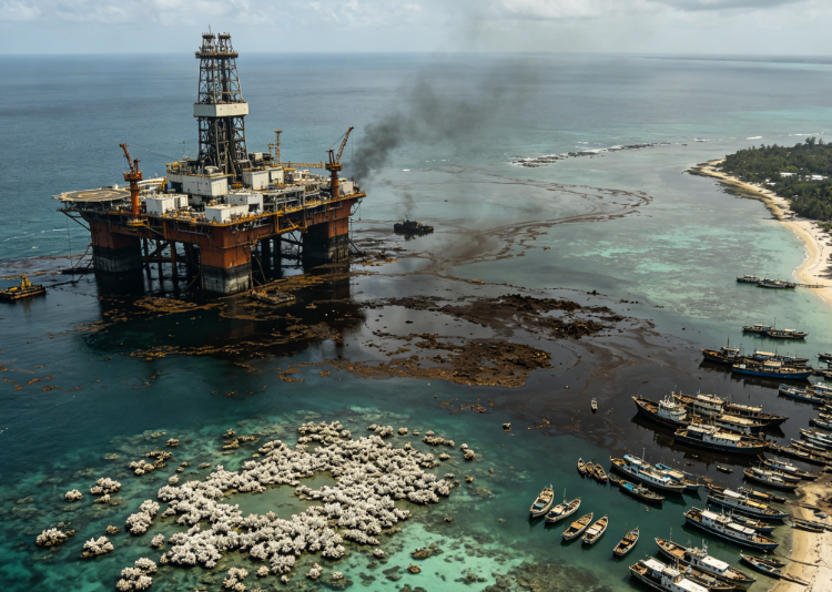 Offshore Oil and Gas Exploration Damages Marine Ecosystems