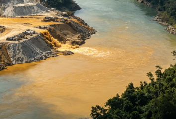 Illegal Rare Earth Wastewater Discharged Along the Myanmar-Laos Border