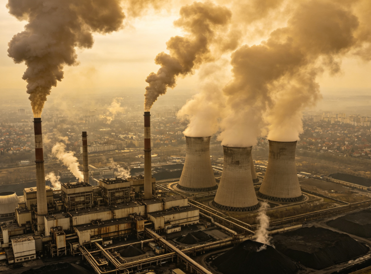 Overloaded Coal-Fired Power Plants in Eastern Europe Exacerbate Cross-Border Air Pollution