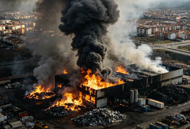 Explosion at Spanish Battery Recycling Plant Triggers Ongoing Fire