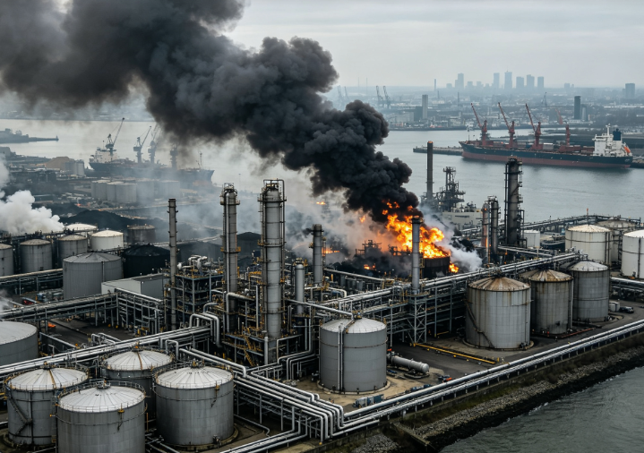 Two Industrial Accidents Occur in One Day at the Port of Rotterdam, Netherlands
