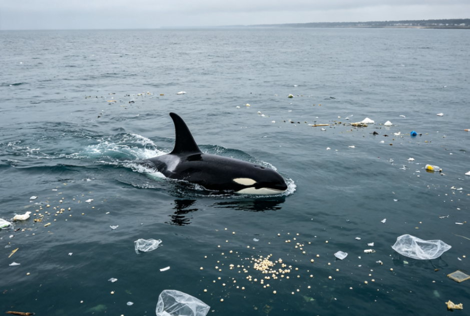 Orcas on Canada’s West Coast Accidentally Ingest Plastic Waste