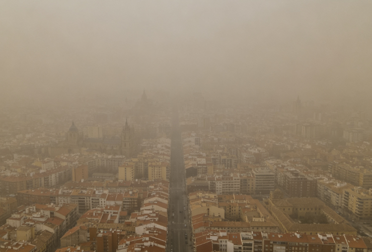 Saharan Dust Storm Hits Northern Spain