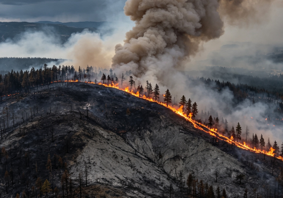 Massive Wildfire Rages in Washington State