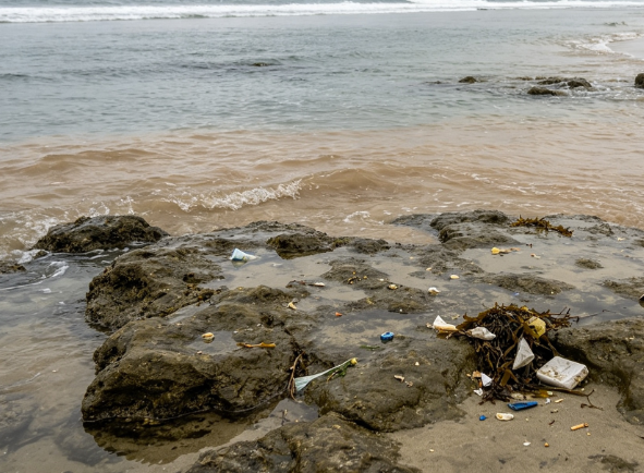 Sewage Leak into the Ocean in a California Town