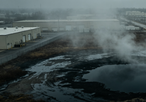 Hazardous Chemical Spill in an Industrial Area in Laredo, Texas