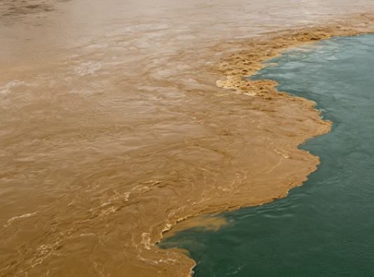 Heavy Rains Wash Sediment from Mining Areas into a Danube Tributary