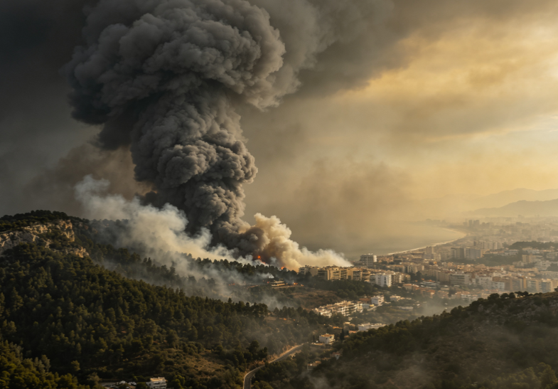 Sudden Forest Fire Erupts on Spain’s Costa del Sol