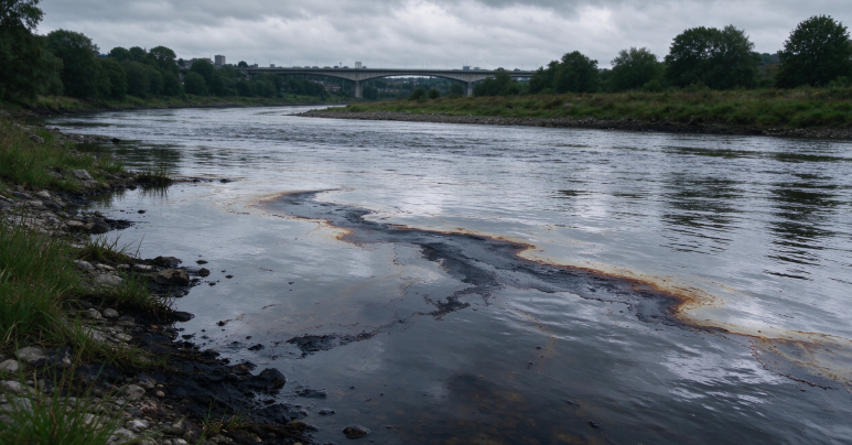 Kerosene Spill and Pollution Incident on the River Taff in Wales, United Kingdom