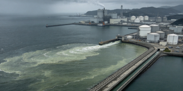 24th Round of Radioactive Water Discharge into the Ocean Continues at Fukushima, Japan