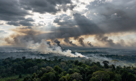 Amazon Rainforest Fires Cause Ozone Pollution and Damage to the Rainforest